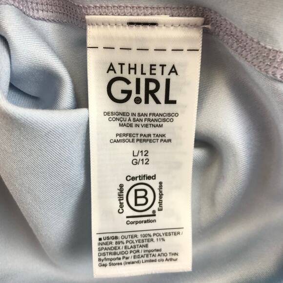 New Athleta | Women's Conscious Crop High Neck Racerback‎ Tank Size L/12 - Picture 4 of 8